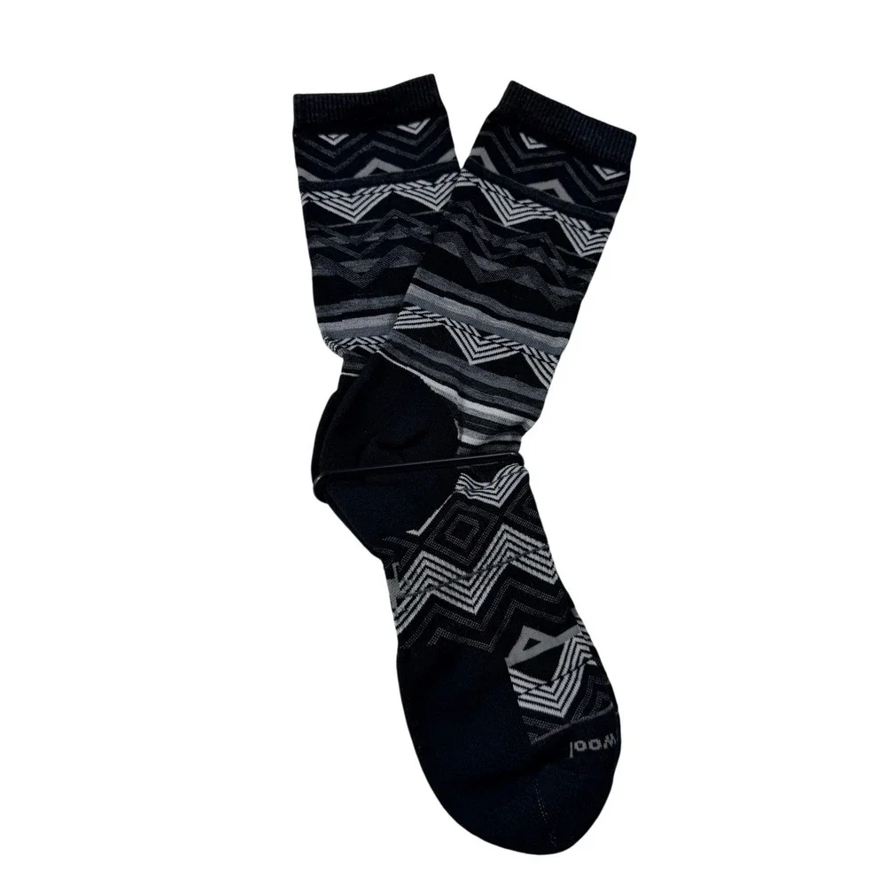 Smartwool Womens L Merino Wool Socks Ripple Creek Cozy Cabin Crew Cushion LOT 3